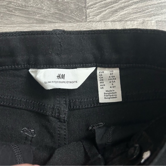 H&M Toddler Boys Slim Fit Denim Jean Bundle 5T - Picture 5 of 11